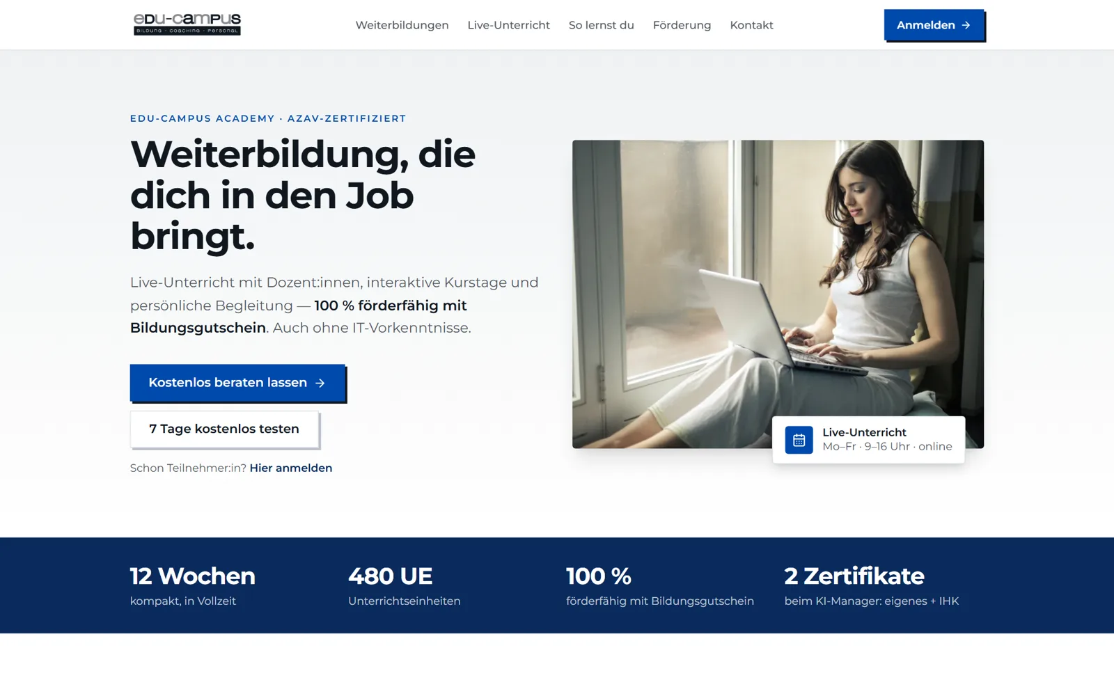 Lernportal der edu-campus Academy